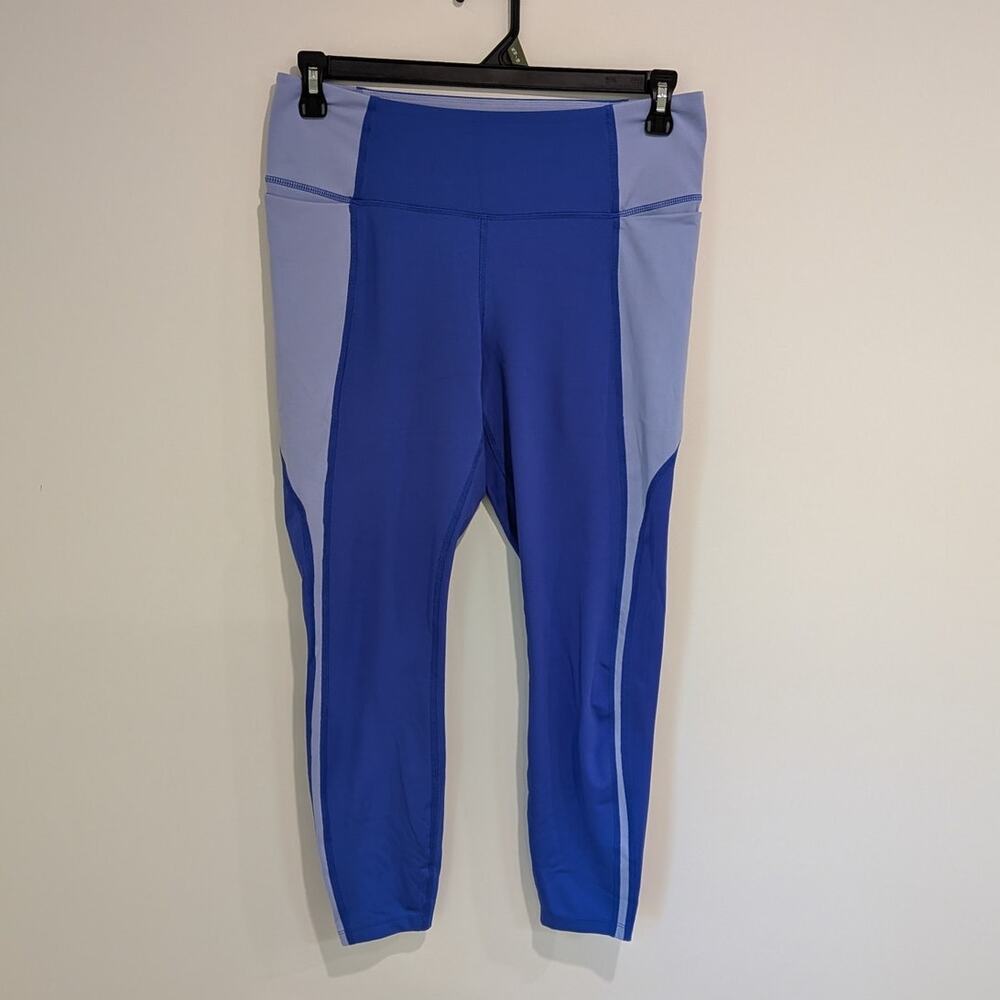 Avia Purple Workout Capri Leggings (L) Gymcore Activewear Atheleisure Running